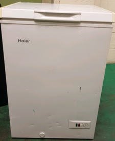 kitchen with full size fridge and freezer